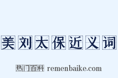 美刘太保近义词是什么意思的图片